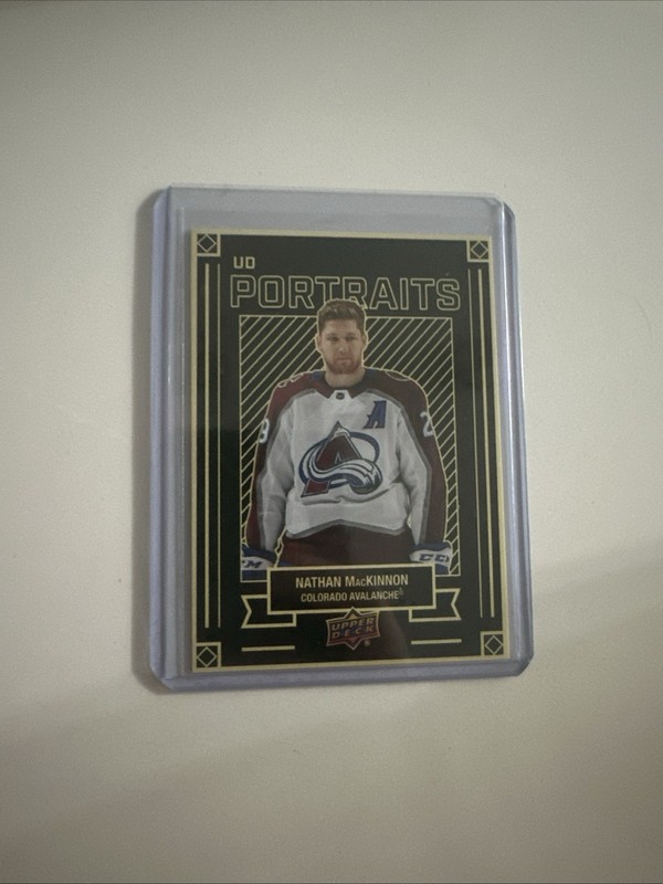 2022-23 UD Series 1 UD Portraits #P-25 Nathan MacKinnon Colorado Avalanche
