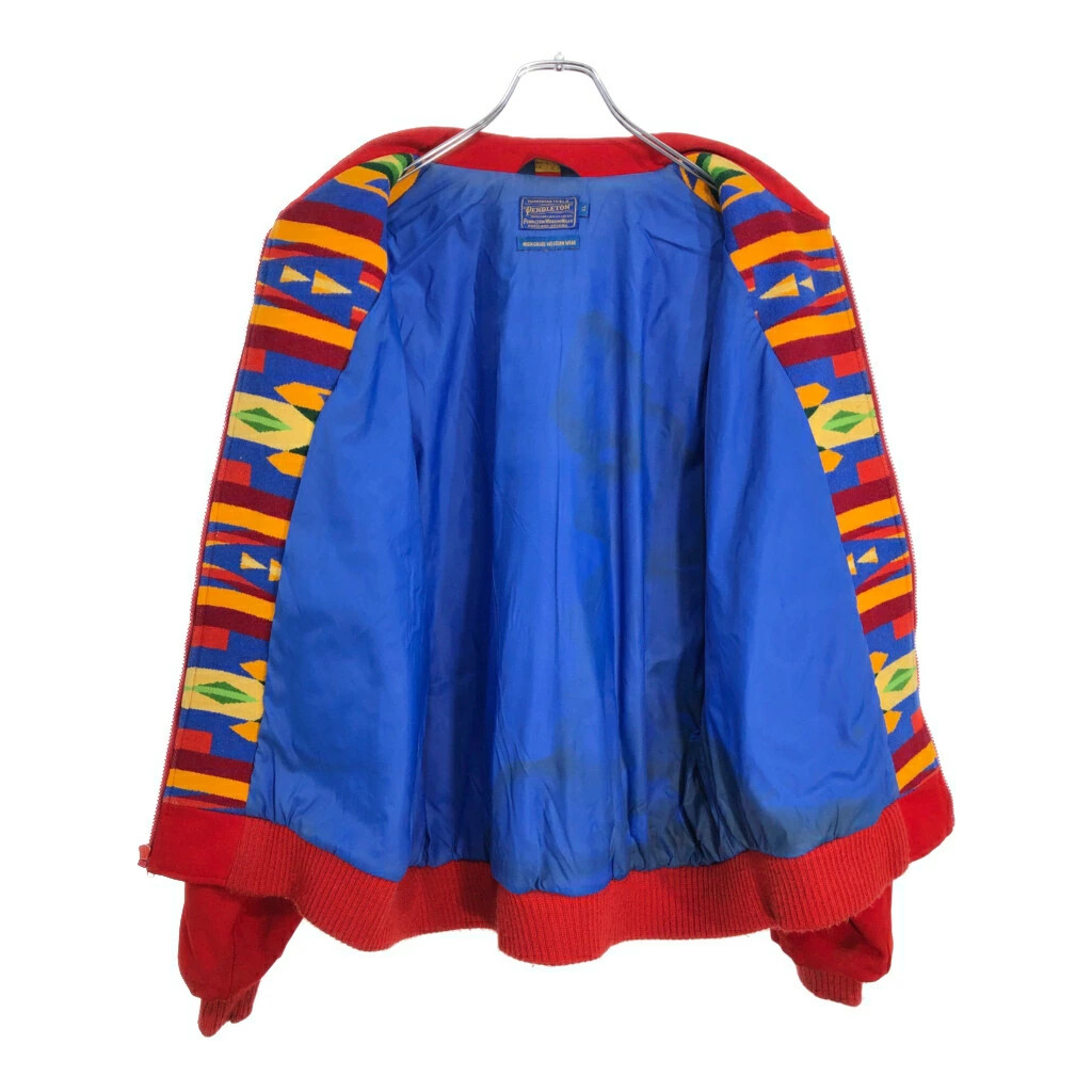Pendleton Wool Jacket Native Pattern Red Men's XL… - image 3