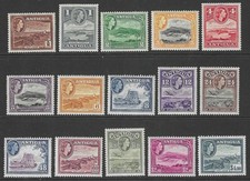 ANTIGUA SG120a/134 1953 QEII Full set of 15, Mint UMM, c.&pound;100