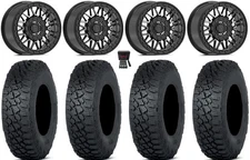 Valor V08 Bdlk 15" Wheels Dt 30" Tenacity XNR 8ply Tires Kawasaki Mule Pro FXT