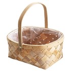  Korb Mit Henkel Geflochten Geflochtener Blumenkorb Mehrzweckkorb