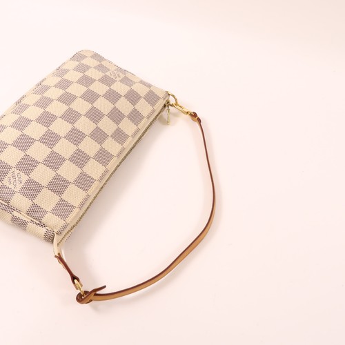 LOUIS VUITTON LV GHW Pochette Accessoires Bag N41207 Damier Azur White - Afbeelding 6 van 19