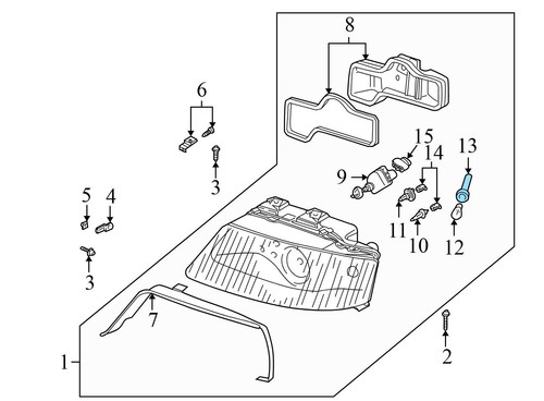 HEADLIGHT TURN SIGNAL BULB SOCKET / HOLDER - AUDI A6 ALLROAD - 4B0953053B - Picture 3 of 5