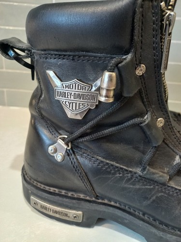 Harley Davidson Boots Mens Brake Light Boot Mens Size US 10.5 Black Biker D91680 - Bild 6 von 16