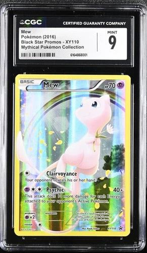 Pokemon Mew Black Star Promos XY110 Mythical Pokemon Collection CGC 9 Mint