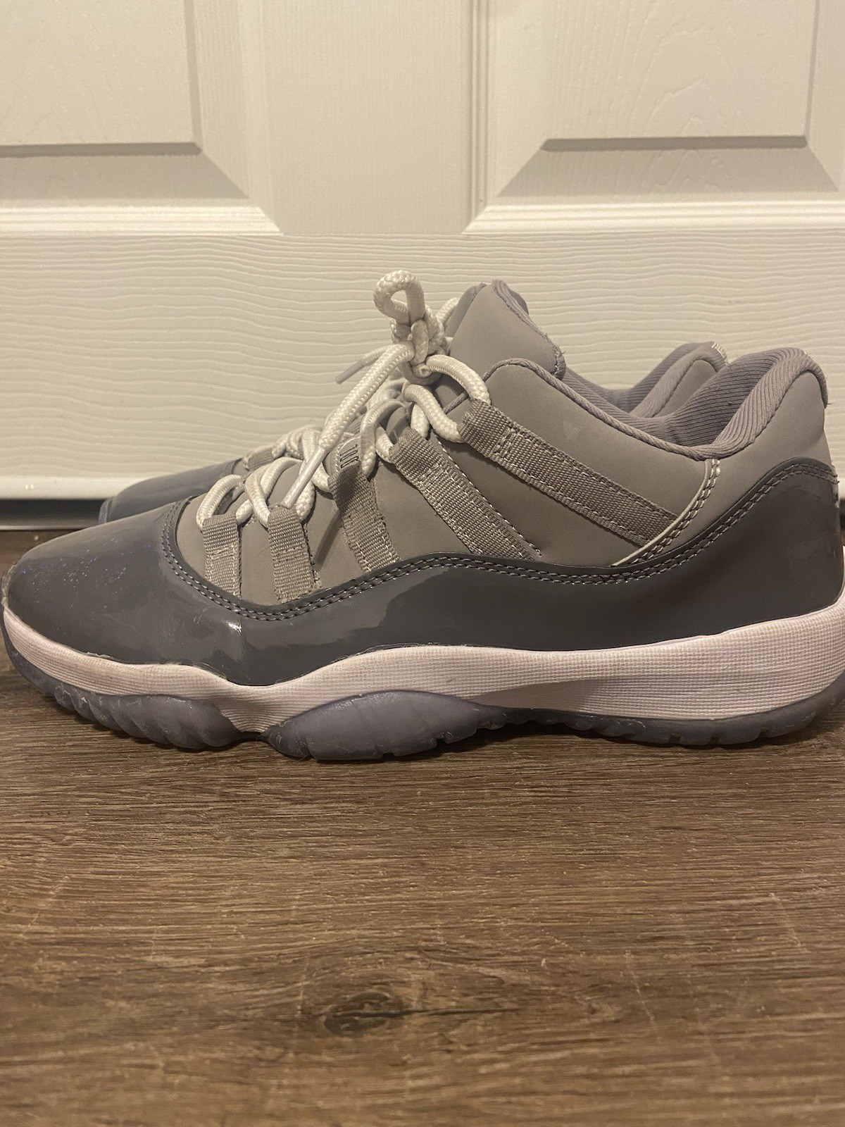 Grey And White Sport Shoes For Men (USED) (Size 10)