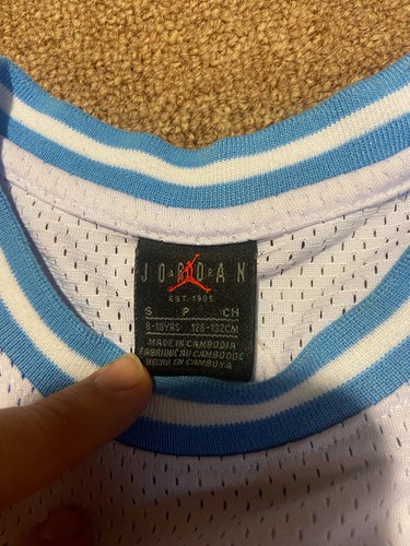 Jordan Brand 23 Michael Jordan UNC North Carolina Colorway Basketball Jersey - Picture 7 of 9
