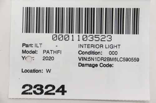 Nissan Pathfinder 2013-2024 techo trasero maletero interior domo lámpara OEM - Imagen 10 de 10