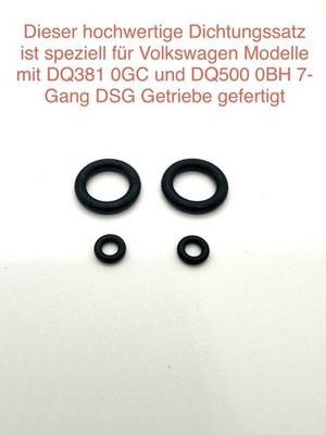 Dichtungssatz für Drucksensoren DSG 7-Gang DQ380 DQ381 DQ500 VW Audi Seat Skoda