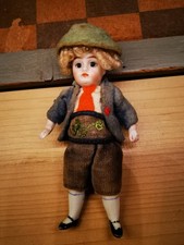 👸 antike liebe Puppe Glasaugen Puppenhaus Puppenstube Kaufladen Antikspielzeug 