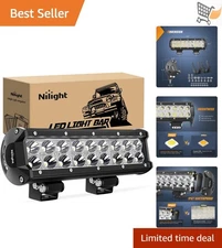 LED Light Bar 9Inch 54W Waterproof Spot Off Road Fog Work Lamp for Trucks SUV