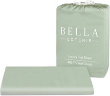 Bella Coterie Luxury Bamboo Viscose King Size Flat Sheet  100 Organically