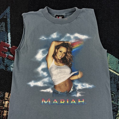 MARIAH CAREY VINTAGE T SHIRT RAINBOW TOUR 2000 SIZE MEDIUM