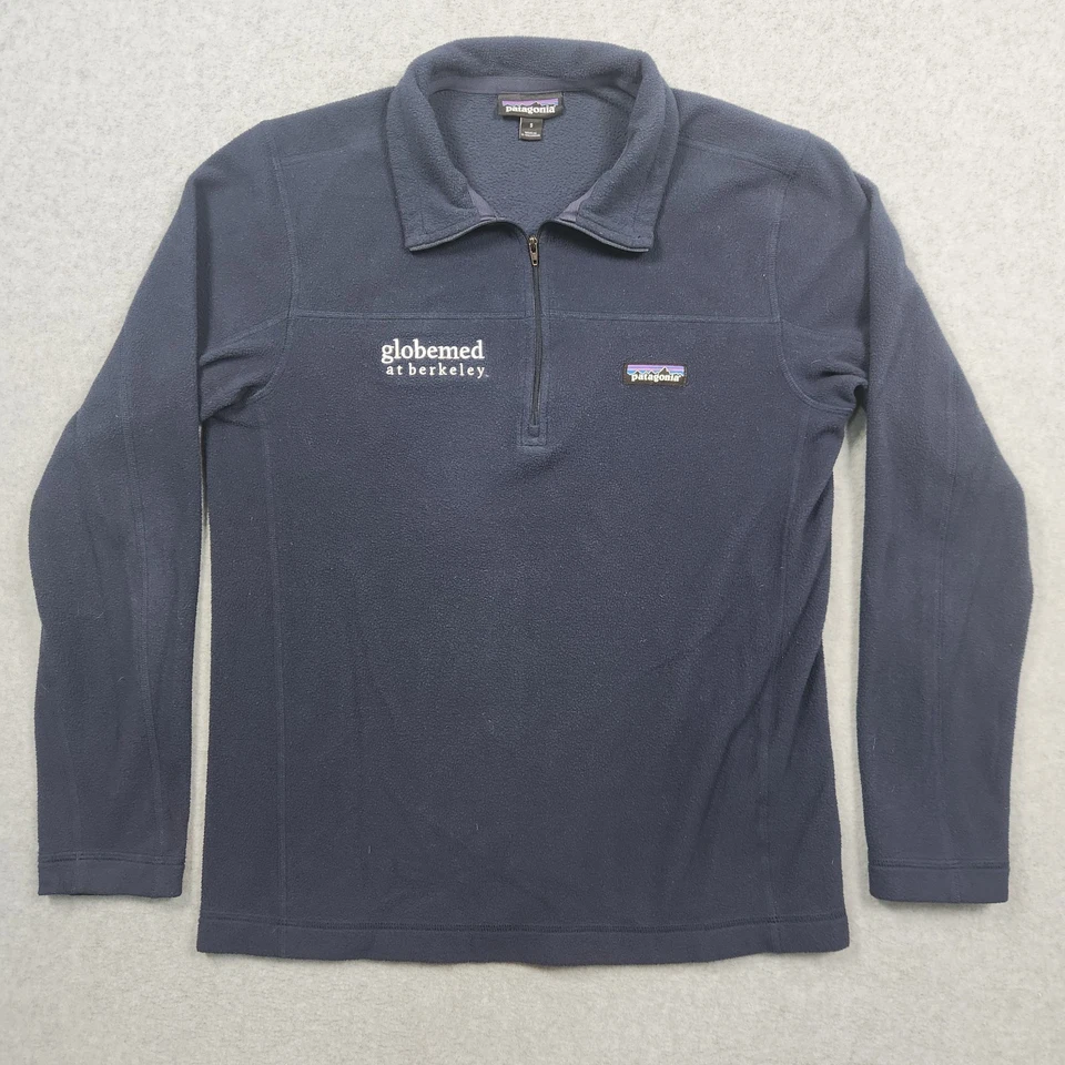 Patagonia Fleece Mens Small Blue Micro D Pullover Jacket Lightweight Embroidered - Image 2 of 4