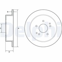 2X Delphi Bremsscheibe BG4940C FüR Ssangyong Actyon Korando C300 Ck Tivoli Van 2