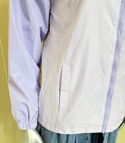 Eddie Bauer Jacket Youth Girls L(14/16) Purple Windbreaker Hooded Double Zipper - Picture 6 of 17