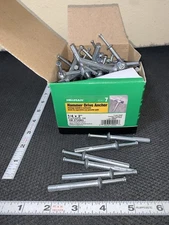 The Hillman Group 372063 Hammer Drive Anchors 1/4 x 2" 100-Pack