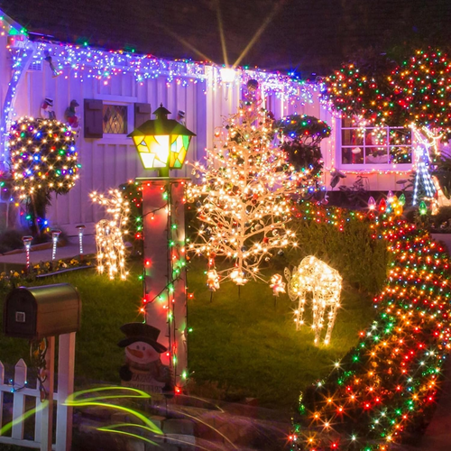 Color Changing Christmas Lights, 66FT 200 LED String Lights with Remote Timer Di - Picture 8 of 12