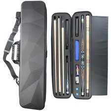 ABS Material Hard Pool Cue Case 2x3 for 1/2 Pool Cues,Durable Construction,Pr...