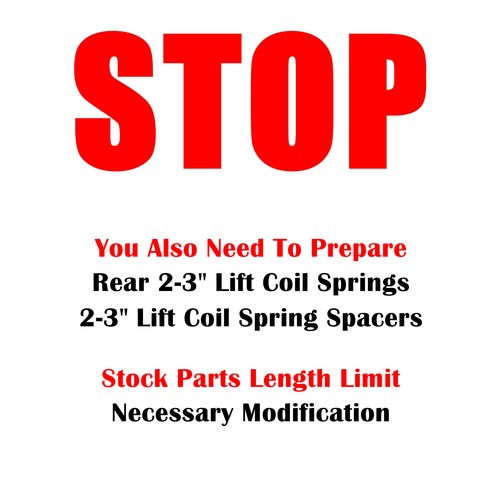 FAPO P3 8-Stage Rear 2-3" Lift Shocks For Lexus GX470 GX460 2003-2023 - Picture 2 of 12