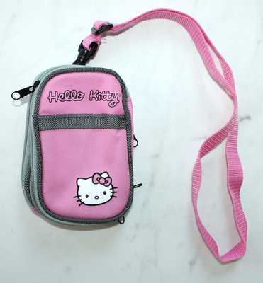 Hello Kitty Kinder Kids schöne Handy Tasche 16cmx10cm in rosa grau wie neu!
