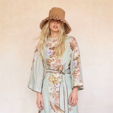 Zimmermann Coco Tunic Dress Size 0 / 8 AU / 4 US Mini Silk Floral Blue
