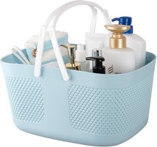 Portable Shower Caddy, Caddy Organizer with Handle, Plastic Shower Basket Hold S