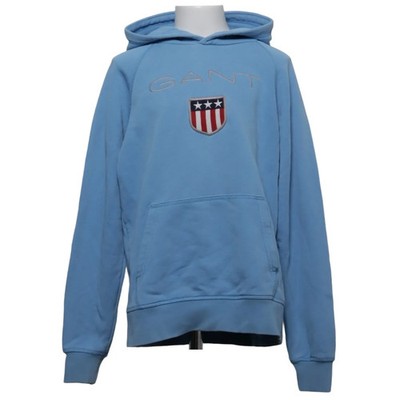 GANT, Kapuzenpullover, Größe: 146/152, Blau, Baumwolle/Polyester, Print #Wx4