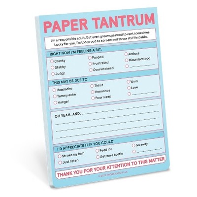 Knock Knock Knock Knock Paper Tantrum Nifty Note Pad (Paste (Other printed item)