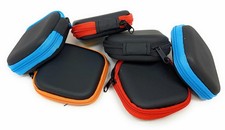Bulk 24 Pack Square Hard Foam Earbud Cases - Assorted Colors Small, Multi