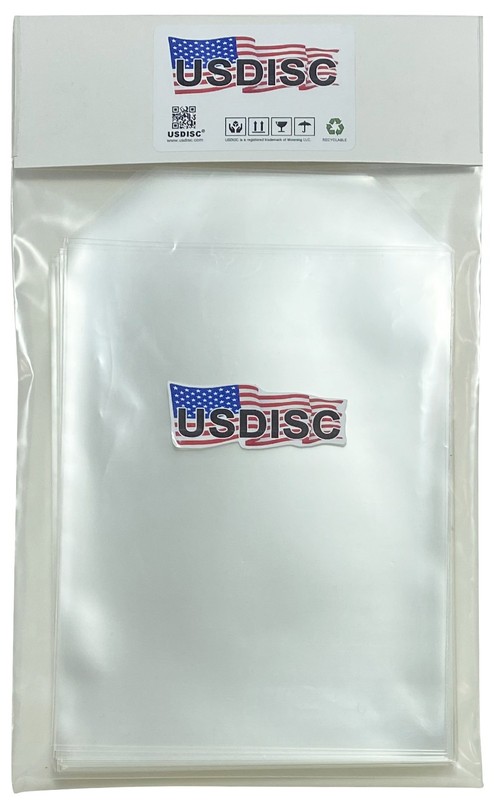 50 USDISC Storage Pockets 5.625 x 7.375, 4mil Stamp & Die (Clear) Flap
