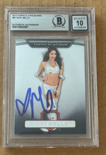 NIKKI BELLA SIGNED 2010 TOPPS PLATINUM WWE AUTO GRADE 10 BECKETT BAS WWE