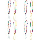 8 szt. Kolorowe koraliki Smycze telefoniczne Telefon Wiszące charmsy