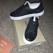 TAOS Plim Soul Lux Black/white PLX-13994A Casual Comfort Sneakers Sz 8.5 Women