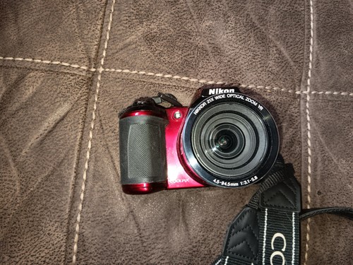 Nikon COOLPIX L120 14.1MP Digital Camera 21x - Red PARTS/REPAIR Fast Shipping! - Picture 6 of 12