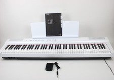 Yamaha P-125 White 88 Key Digital Piano+Pedal+Stand+Music Rest+Manual+Adaptor.