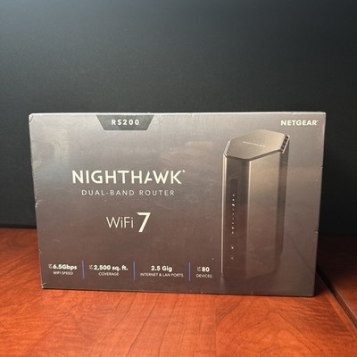 Netgear Nighthawk RS200 BE6500 6.5Gbps Dual Band WiFi 7 Router 2.5G ...