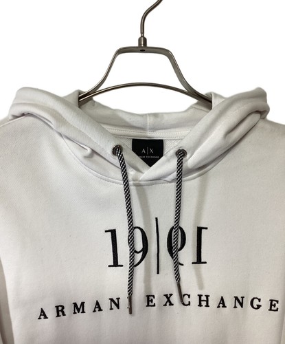 ARMANI EXCHANGE Pullover hoodie Size: M White Men 6KZMFM ZJ6HZ - Picture 3 of 10