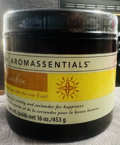 Arbonne Aromassentials Awaken Sea Salt Scrub 16 oz. ~ NUOVO SIGILLATO ~ RARO - Foto 2 di 2