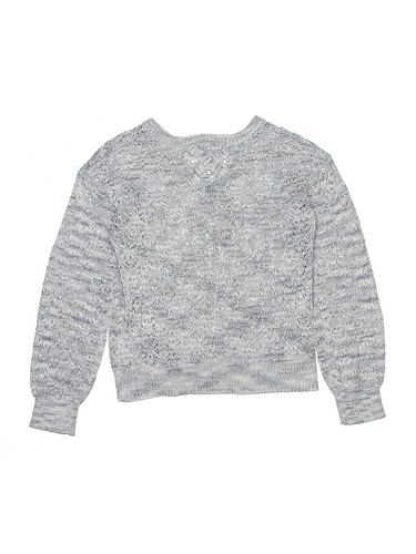 FRESHMAN Girls Silver Pullover Sweater 8 - Picture 2 of 2