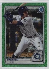 2020 Bowman Mega Box Green Mojo Refractor 40/99 Julio Rodriguez #BCP-19 4a7
