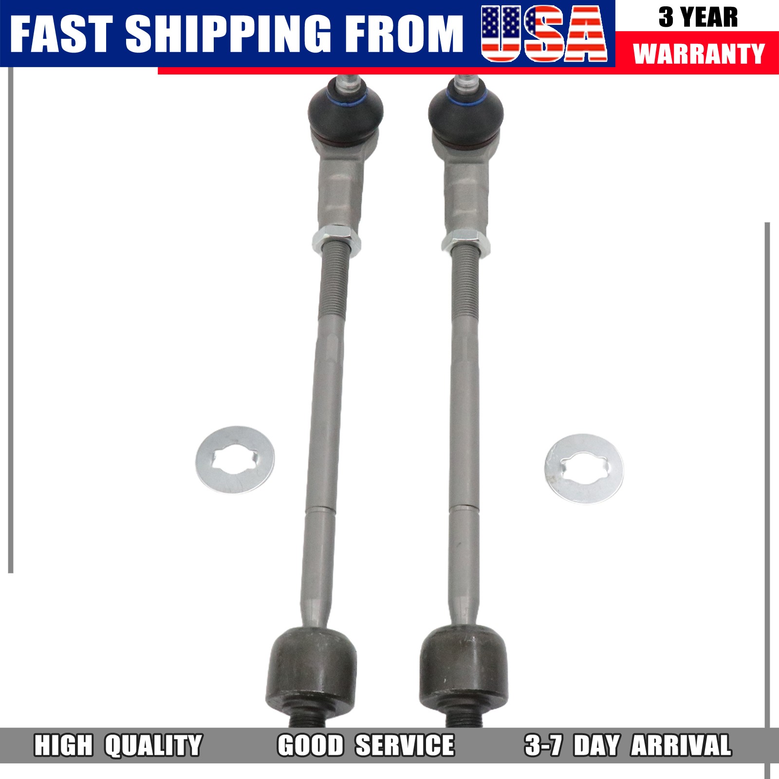 For Maserati Granturismo Quattroporte Left + Right Outer &Inner Tie Rod End Kit