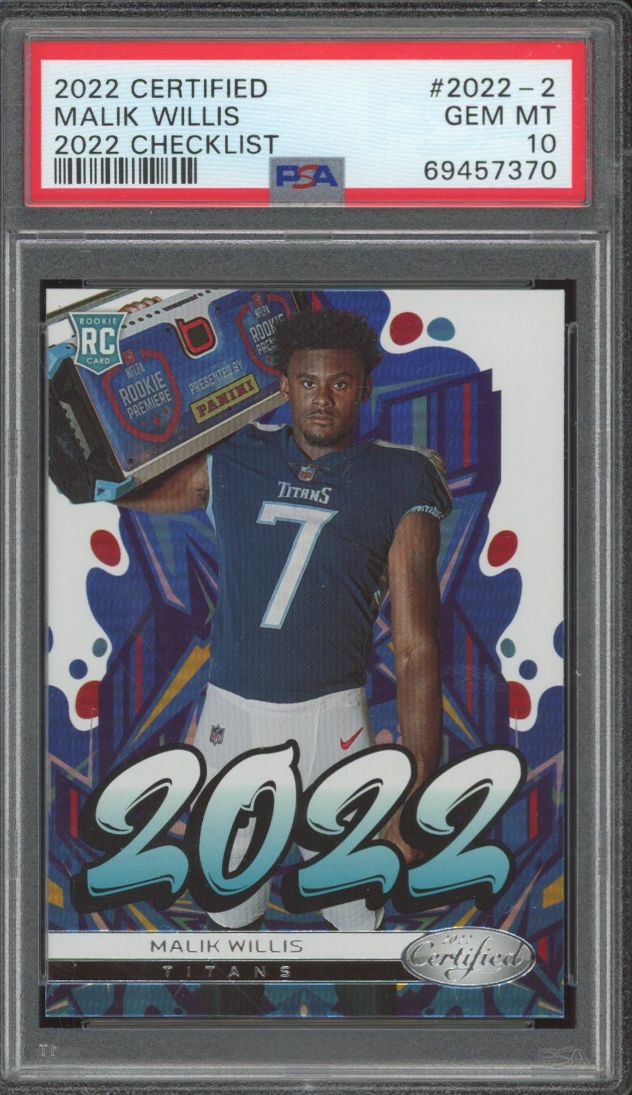 Malik Willis Panini Certified 2022 #20222 Base