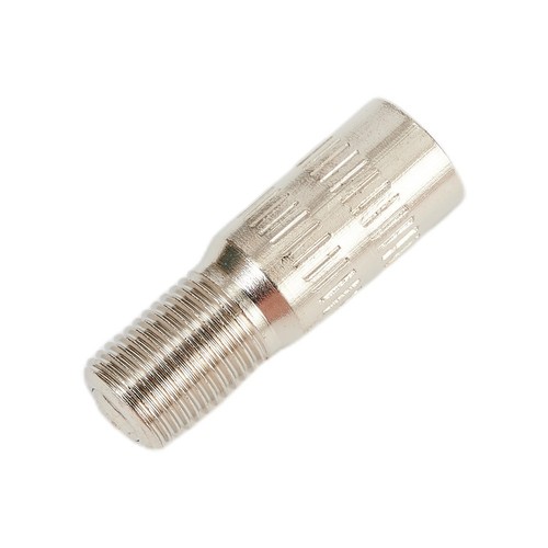 Valve Stem Extensions Extender Wheel 27mm 4pcs Brass Car Screw-On Silver Tone - Picture 8 of 12