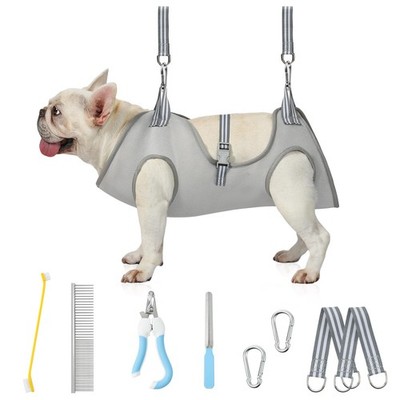 KITTYWOO Stress-Free Dog Grooming Hammock Harness Kit - Secure Nail Trimming ...