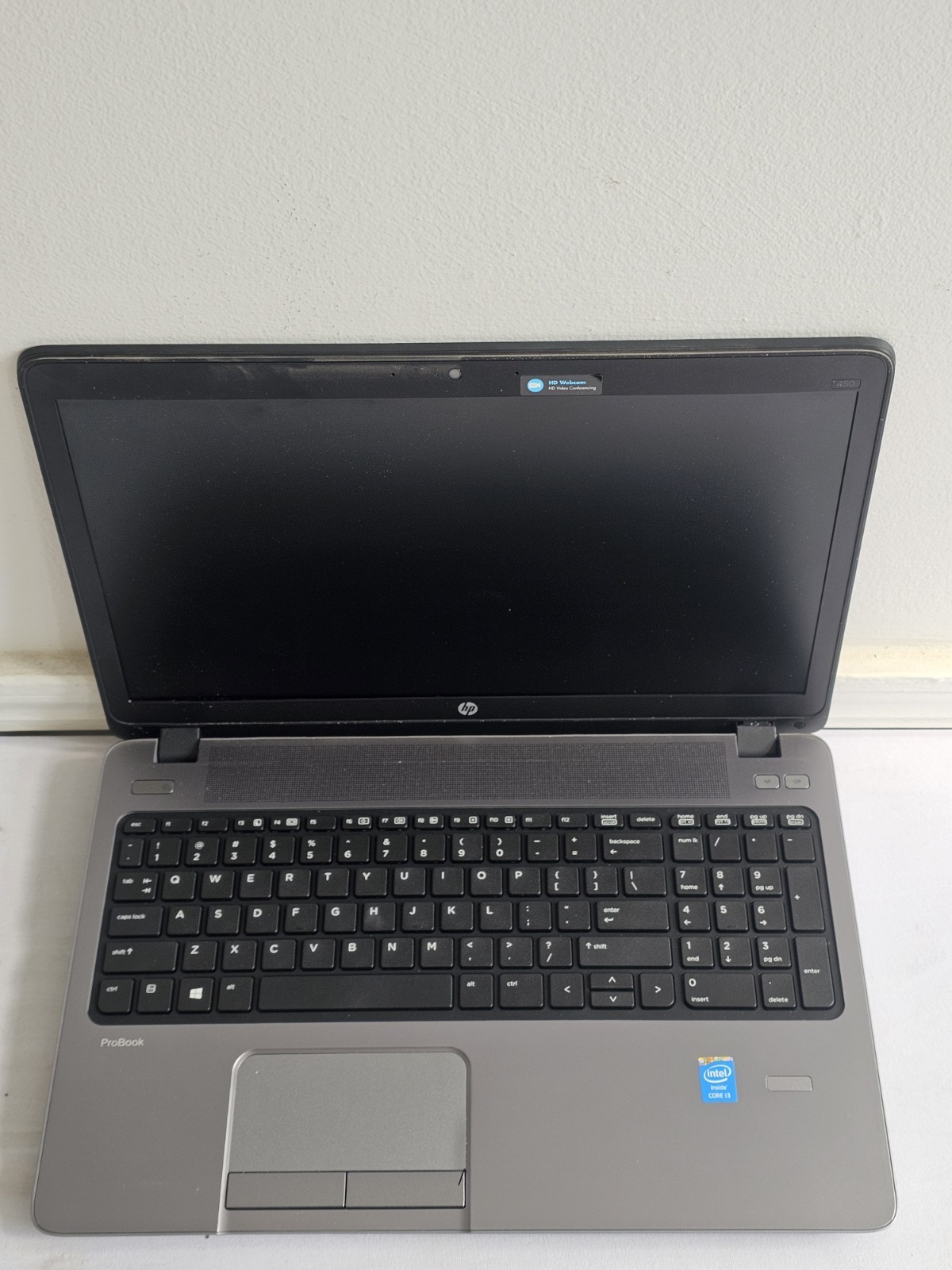 HP ProBook 450 G1 Laptop - i3-4000M - 8GB RAM - 500GB HDD - BAD BATT - Win 10