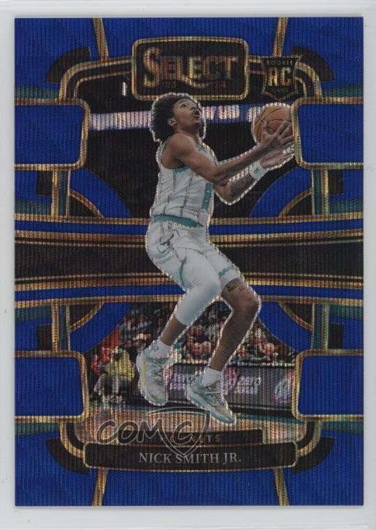 2023-24 Panini Select Concourse Blue Wave Prizm /75 Nick Smith Jr #89 Rookie RC
