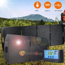 100W 200W Solar Panel Kit Charge Controller Portable Foldable for Power Station