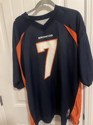 Reebok Denver Broncos John Elway No. 7 Reversible Size 56. Plus Free QB Book. - Picture 6 of 11