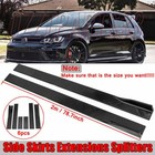 78.7'' Side Skirts Lips Extension Body Kit Line For VW Golf Polo MK5 MK6 MK7